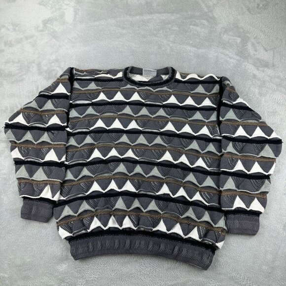 Vintage Coogi Men's Size XL Grey Australia Sweater Cotton - Picture 1 of 14